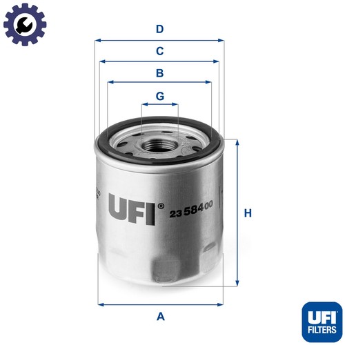Oil filter 584 - oil, 23.584.00