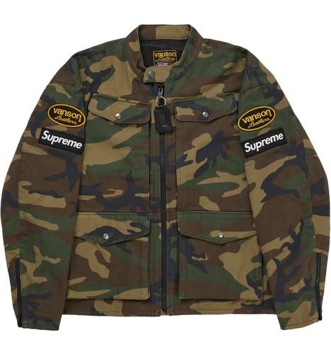 Supreme vanson leathers - vanson, camo
