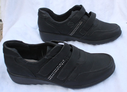 Damart black wedge trainer - wedge,