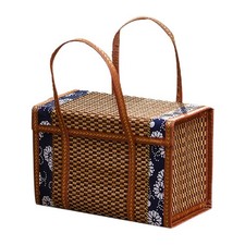 2X(Picnic Woven Basket Wicker