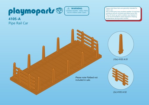 Playmobil 4105 pipe - pipe, rail
