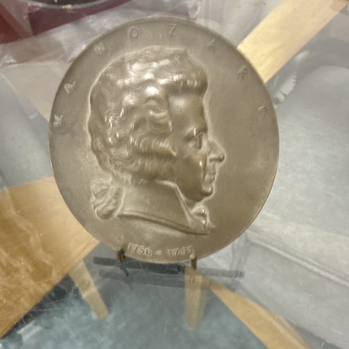 Mozart bronze commemorative - mozart,
