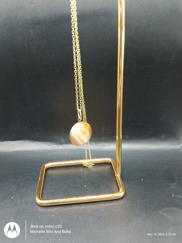 Gold tone banded agate - banded,