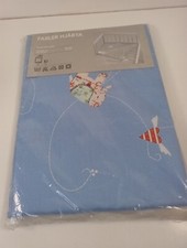 IKEA Fabler Hjarta BLUE CRIB Nursery Bedding Single Duvet Cover + Pillowcase