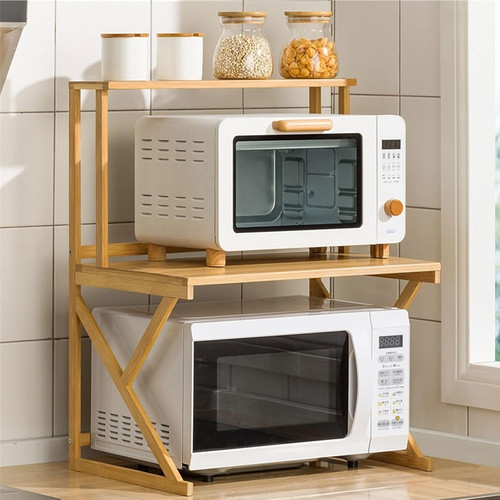 Tier bamboo microwave - bamboo, oven