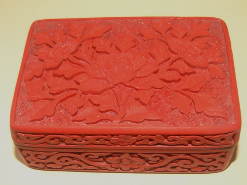 Vintage faux red cinnabar - a,