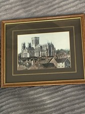 York Minster Vintage Print By