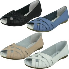 Ladies Down To Earth Peep Toe