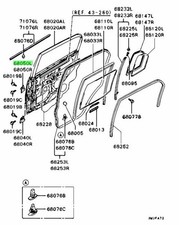 Hinge, Rr Door, Upr Lh For: Mitsubishi Lancer Evo 7 8 9 (CT9A)