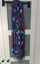 TK Maxx, rectangular scarf, butterflies, blue mix