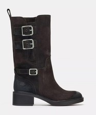ZARA Buckled Split Suede