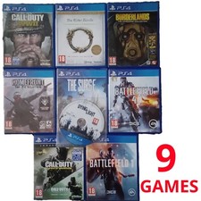 x9 JOBLOT Of PS4 Games In Case Good Condition Used Elder Scrolls Call Of Duty UK