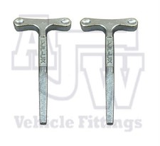 2 x Large Tee T Key For Budget Door Locks Horseboxes Bus Coach Trailers Boat Gas