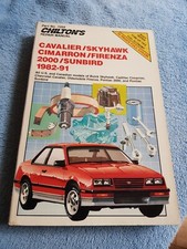 GM Cavalier Skyhawk Cimarron Firenza Sunbird 1982-1991 Chilton Workshop Manual