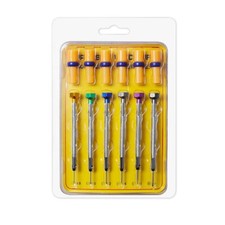 Stainless Steel 6-piece precision watchmakers screwdriver set with spare tips