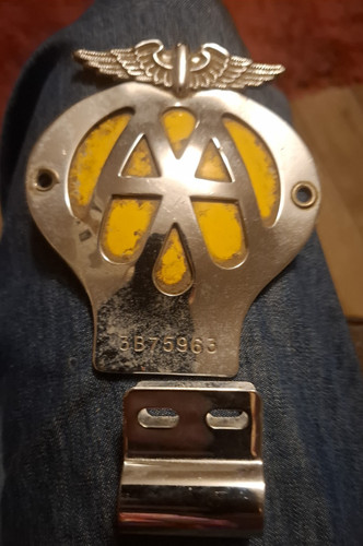 Badge domed chrome - aa,