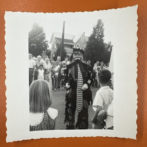 Vintage photo creepy clown - vintage,