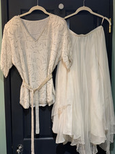 Vintage 1980's Flapper Ecru