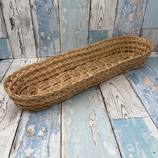 Long Baguetter Bread Basket-Natural Woven Serving Basket-47.5 x 14 cm