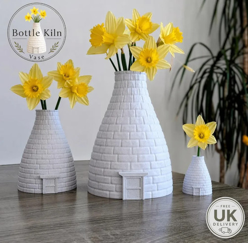 Bottle kiln vase - bottle,