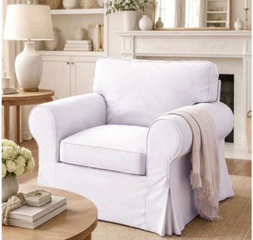 Heavy cotton ektorp armchair - cotton,