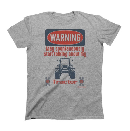Mens warning tractor - mens,