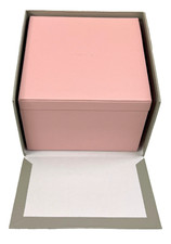 Pandora Jewellery Box Pink Faux Leather Small or Medium 2 Tray Mirrored New