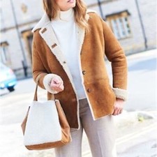 Vintage faux shearling faux