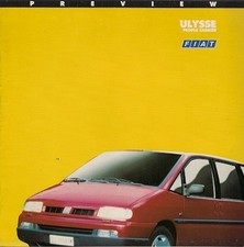Fiat Ulysse 1994-1995 UK Market Preview Foldout Brochure 2.0, Turbo, TD S & EL