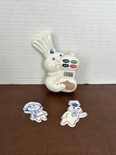 VTG Pillsbury Dough Boy Poppin Fresh Kitchen Refrigerator Timer WORKS & Magnets