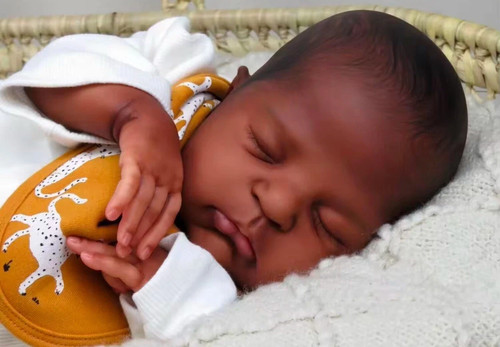 Reborn baby doll - in, brown