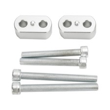 Silver Handlebar risers 20 mm