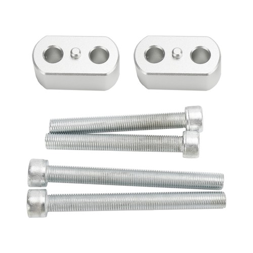 Silver handlebar risers mm - silver, 20