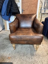 Brown Leather Armchair