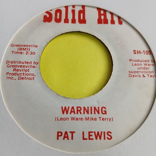 Pat lewis warning - pat,