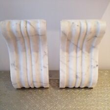 Marble Corbels, Antique English, pair