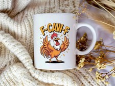 F-CAW-F Chicken Rooster Mug