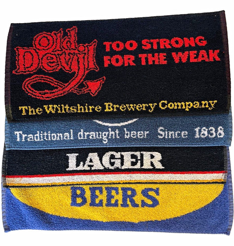 Vintage beer bar towel lot - vintage,