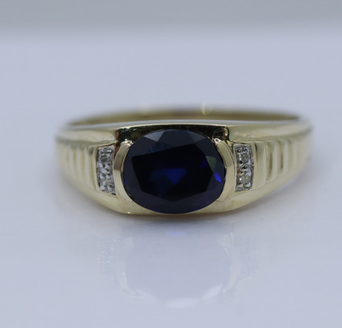 9ct gold oval cut - gold,