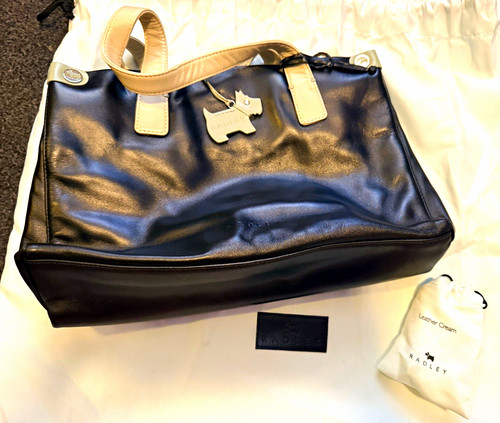 Radley black leather large - black,
