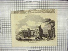 Old Antique Print Ref.878 1862 New School Buildings Eton College London