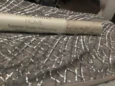 Laura Ashley Marchmont Truffle Wallpaper Pearlescent 1 roll