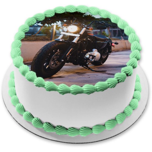 Motorcycle edible cake - edible, topper