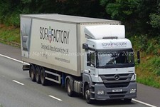 Truck Photo 12x8 - Mercedes Benz Axor - Sofa Factory - YN13 RXC