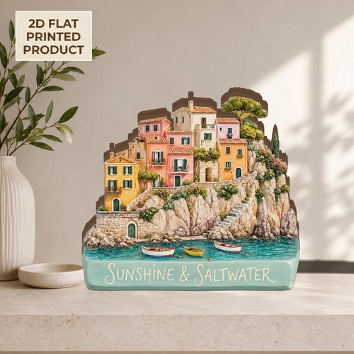 Coastal village flat wooden - village,