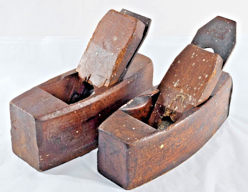 Pair antique beechwood - pair,