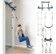 Gym1 - Deluxe Indoor Doorway Gym for Kids Playground Set  All in 1 Gym 6 Pieces