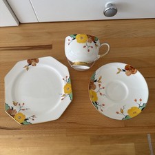 Royal Paragon Art Deco Cup Saucer & Plate Set