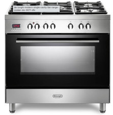 DeLonghi DSR 9071 DFS Modern Single cavity dual fuel Range Cooker Steel