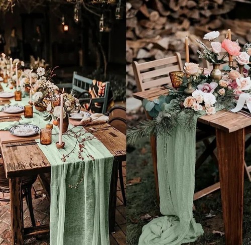 Sage green wedding table - wedding,